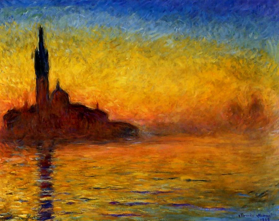 Venice Twilight  Painting by Claude Monet