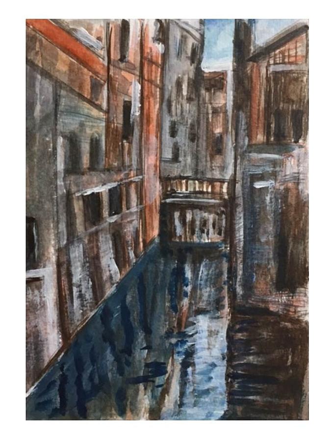 Venice View Painting by Angela Puglisi