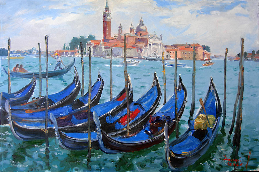 Italy Painting - Venice view of San Giorgio Maggiore by Ylli Haruni