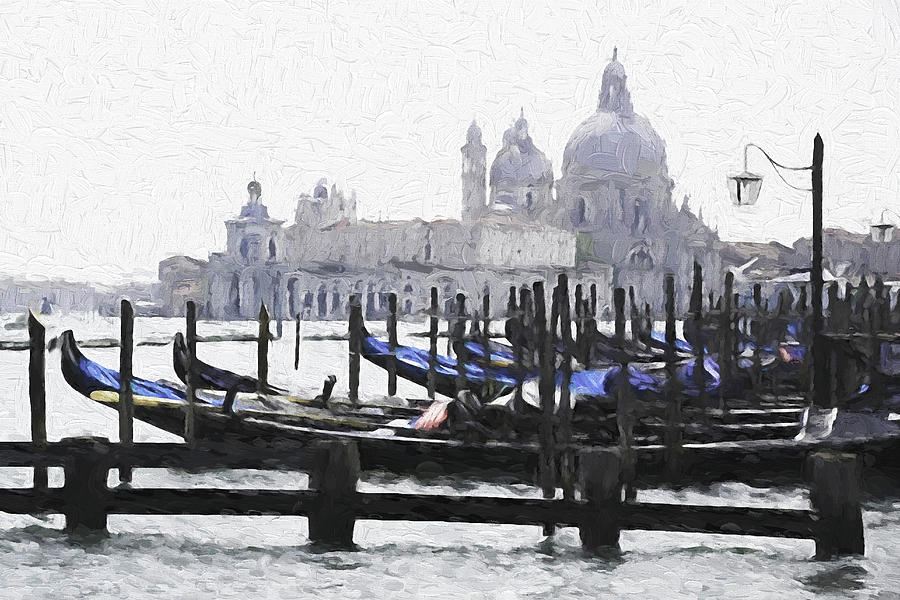 Venice Waterfront Digital Art by Dennis Cox