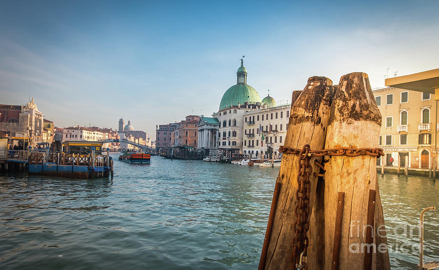 Venice wharf Photograph by Marina Usmanskaya