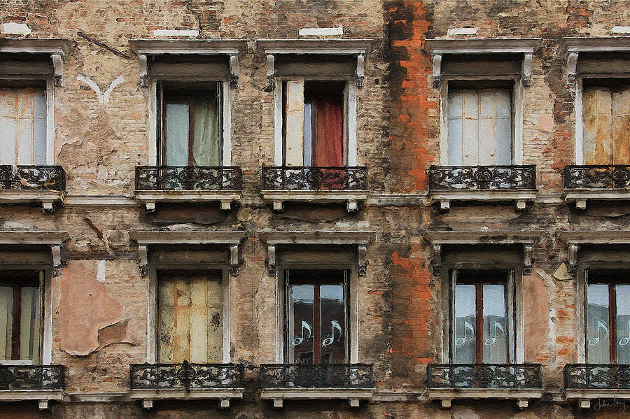 Venice Windows Digital Art by Julian Perry