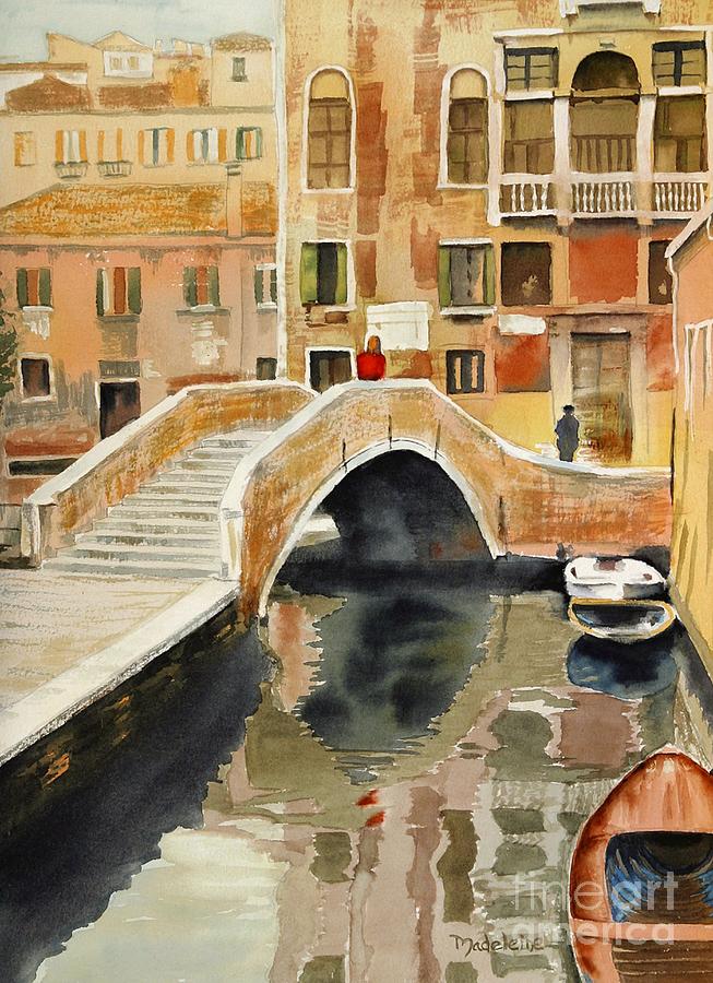 Boat Painting - Venizia by Madeleine Holzberg