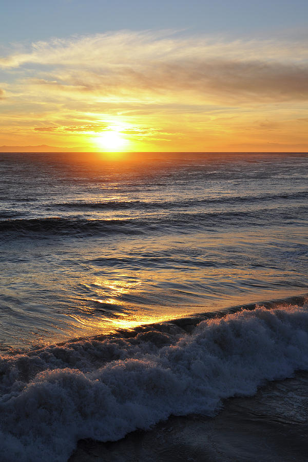 Ventura Coast Sunset Portrait Photograph by Kyle Hanson