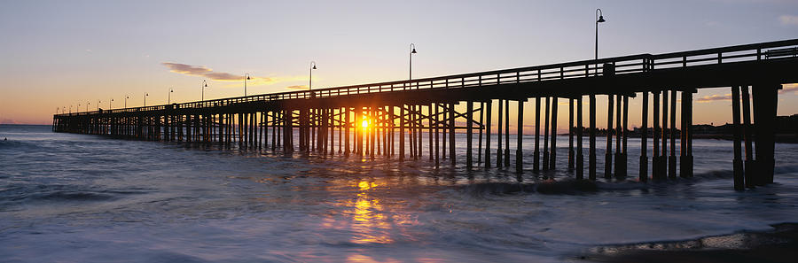 Ventura Pier At Sunset Photograph by Panoramic Images