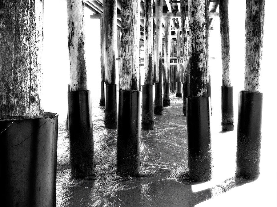 Ventura Pier In Black and Light Photograph by Glenn McCarthy Art and Photography