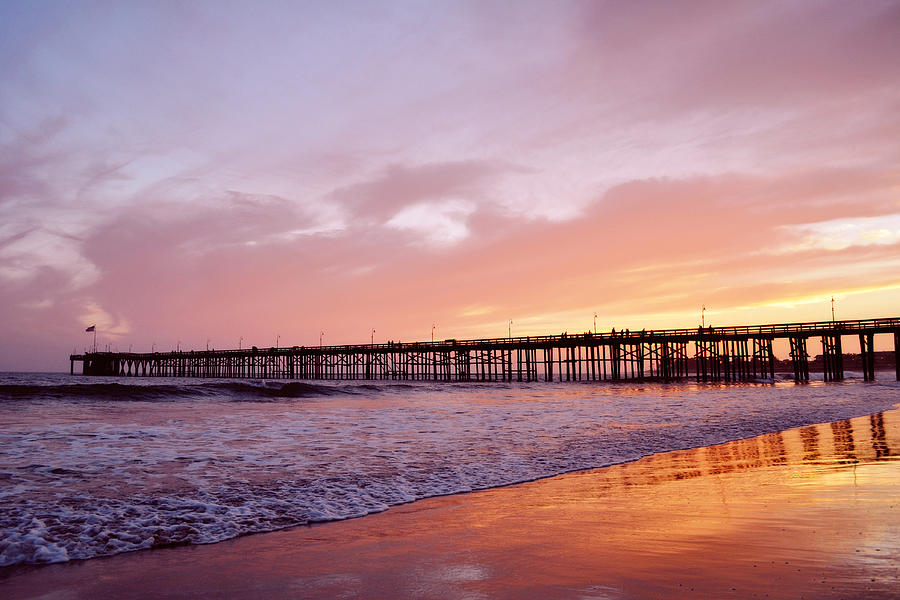 Ventura Pier Sunset Photograph by Kyle Hanson