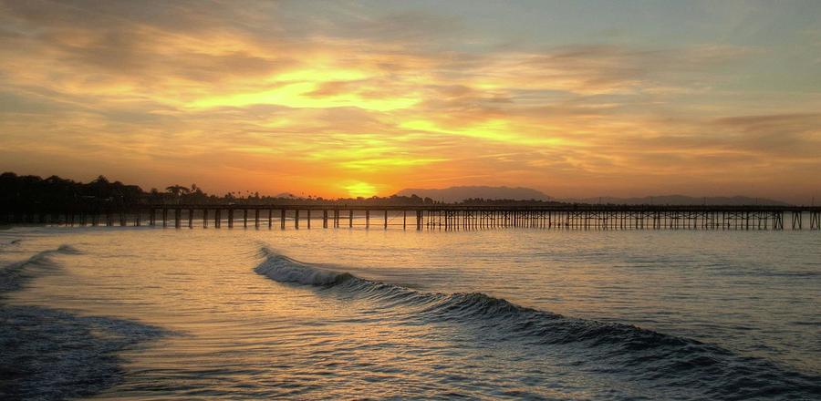 Pier Photograph - Ventura Sunrise by Glenn Baylen