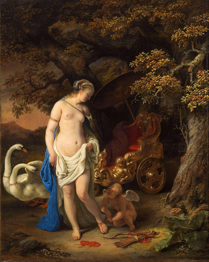 Venus and Cupid Painting by Ferdinand Bol