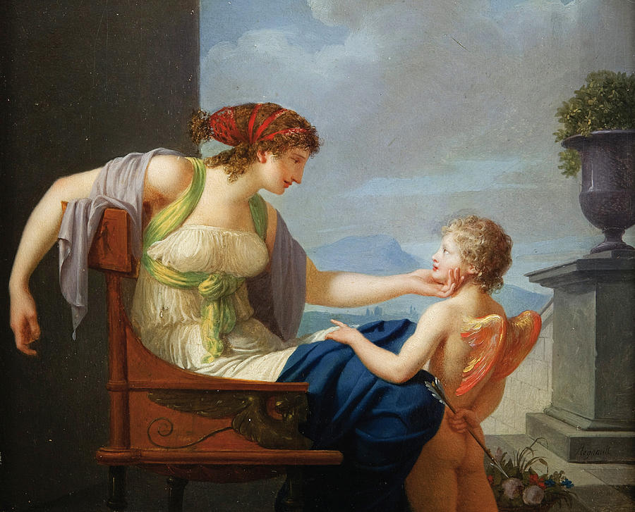 Venus and Cupid Painting by Jean-Baptiste Regnault