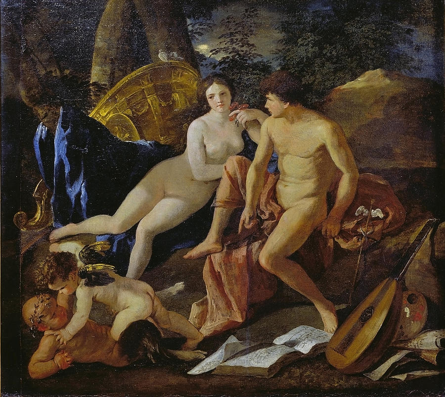 Venus and Mercury Painting by Nicolas Poussin