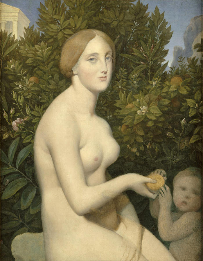 Venus at Paphos Painting by Jean-Auguste-Dominique Ingres