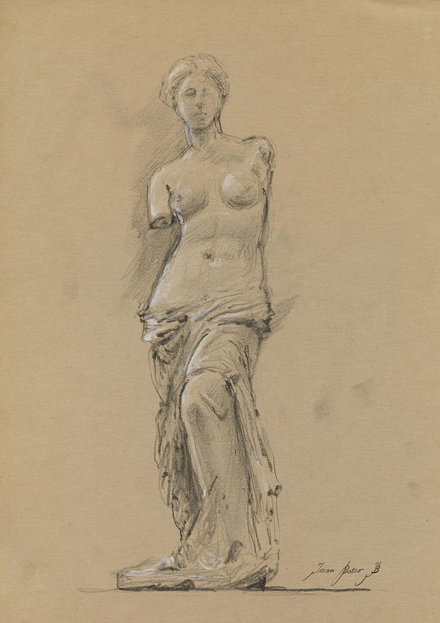 Venus De Milo Painting - Venus de milo by Juan Bosco