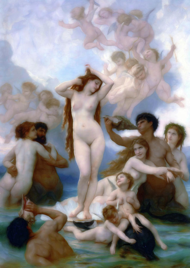 Nude Mixed Media - Venus Goddess Of Love by Georgiana Romanovna
