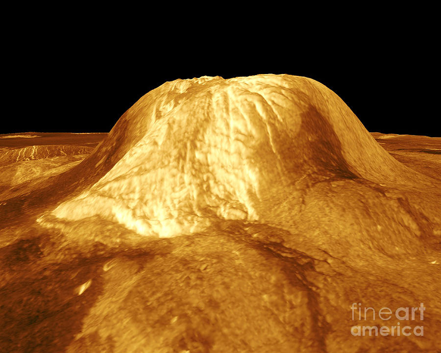 Venus, Gula Mons Volcano Photograph by Science Source