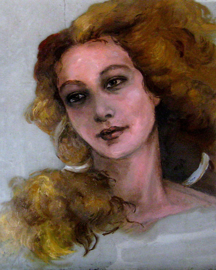 Portrait Painting - Venus in Spring by Elisabeth Nussy Denzler von Botha