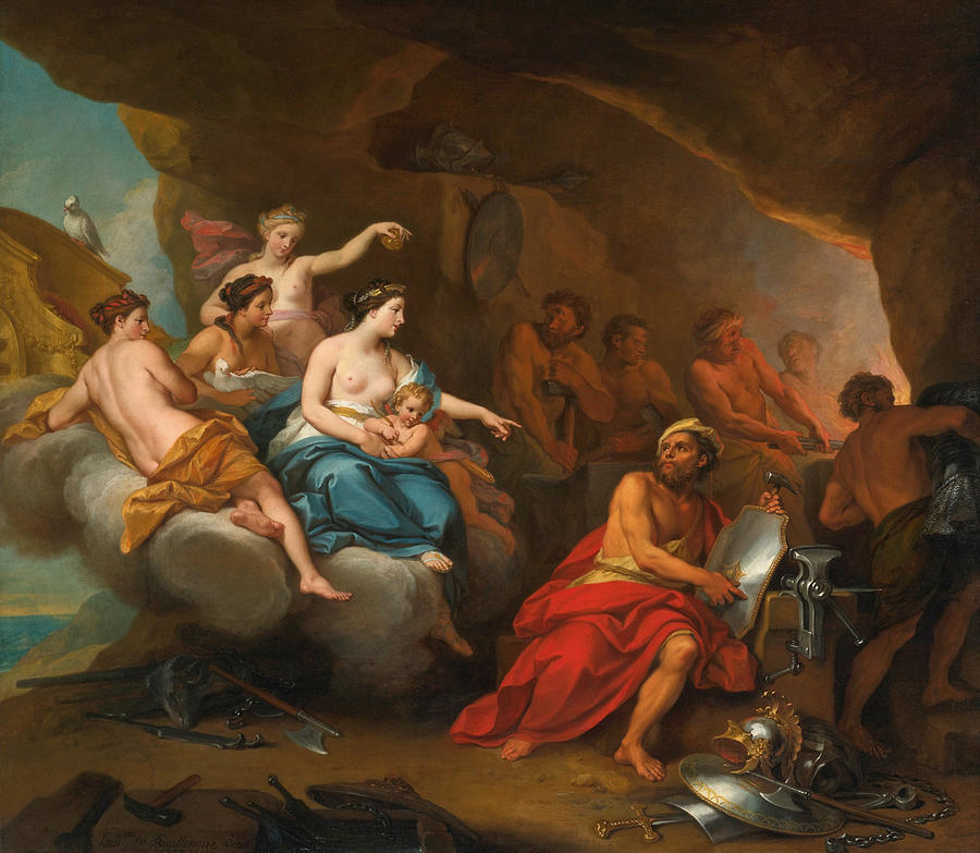 Venus in the Forge of Vulcan Painting by Louis de Boullogne the Younger