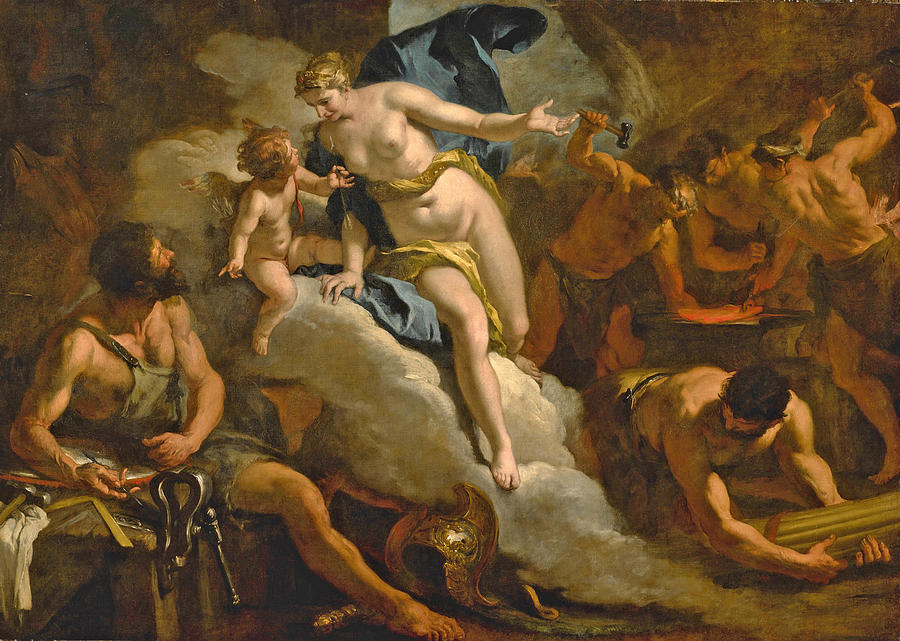 Venus In The Forge Of Vulcan Painting by Sebastiano Ricci