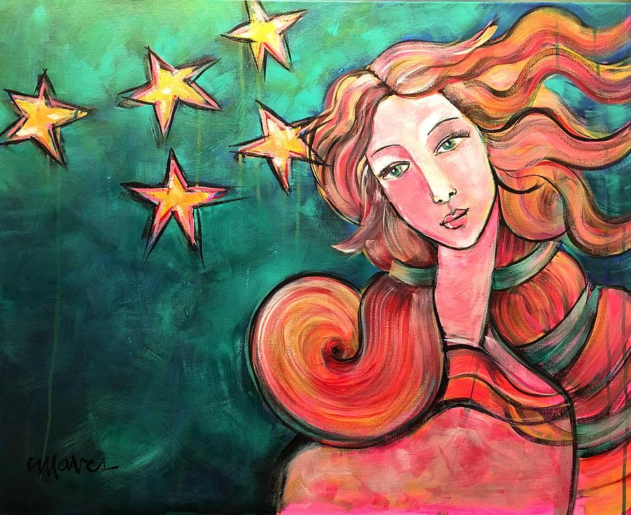 Venus Of The Stars Painting by Laurie Maves ART