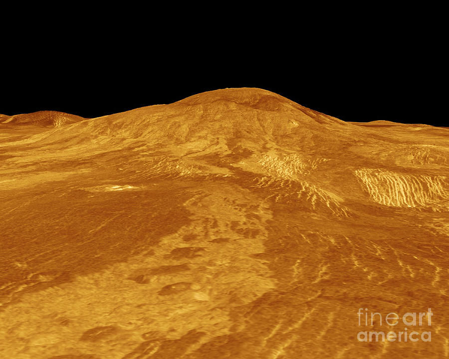 Venus, Sif Mons Volcano Photograph by Science Source