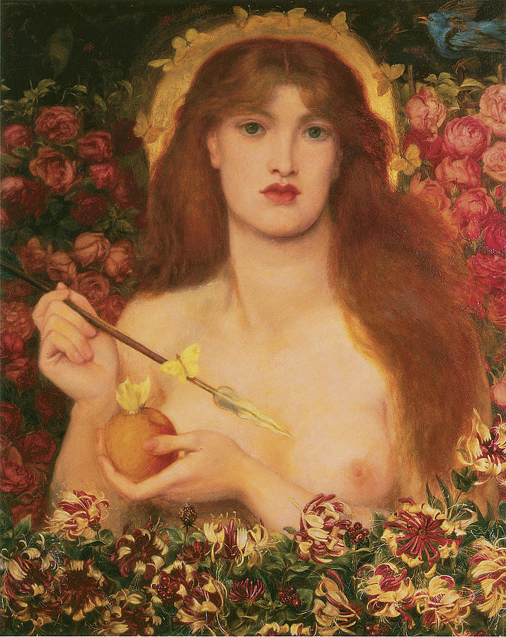 Dante Gabriel Rossetti Painting - Venus Verticordia by Dante Gabriel Rossetti