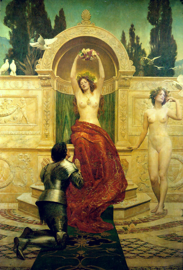Venusberg Scene from Tannhauser Painting by John Collier