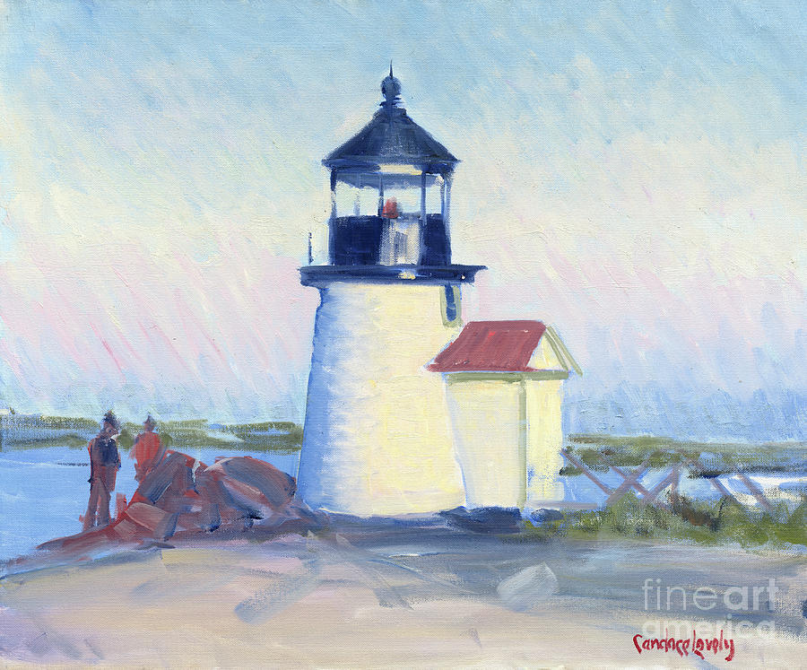 Venuss Belt over Brant Point Painting by Candace Lovely