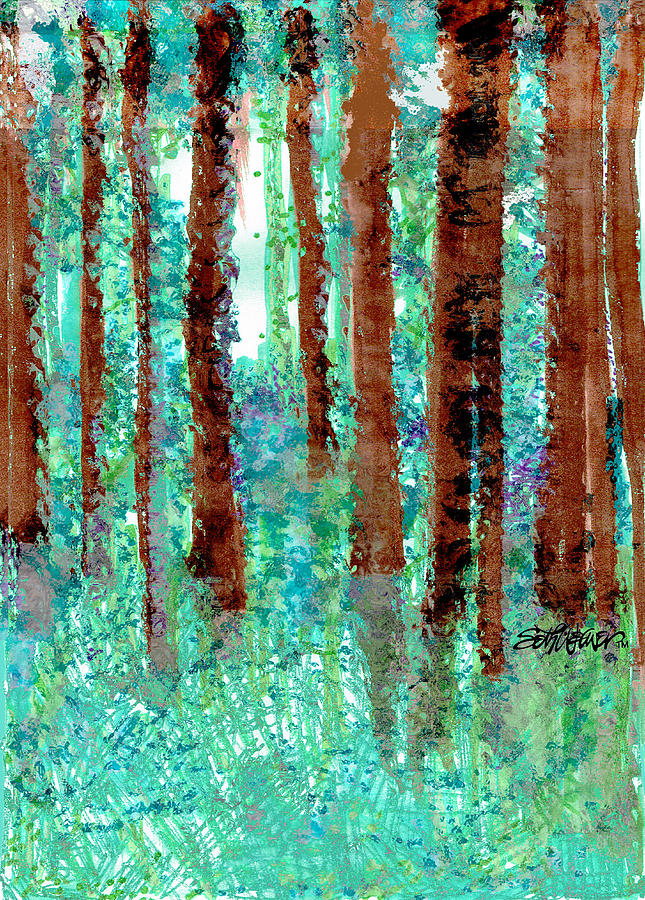 Verdant Vistas Drawing by Seth Weaver Verdant Vistas Drawing by Seth Weaver