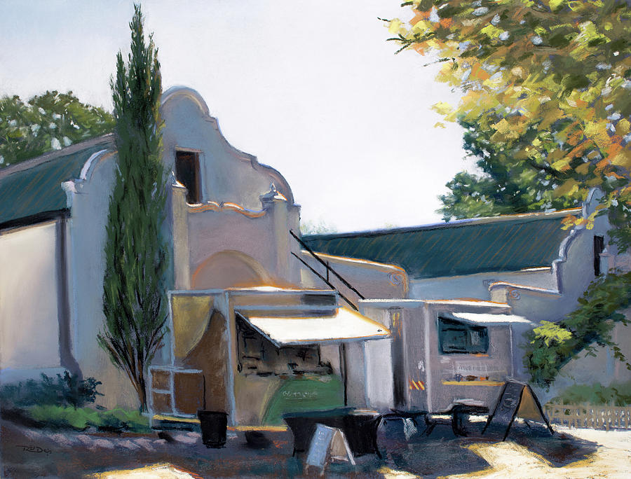 Vergenoegd Wine Estate Painting by Christopher Reid