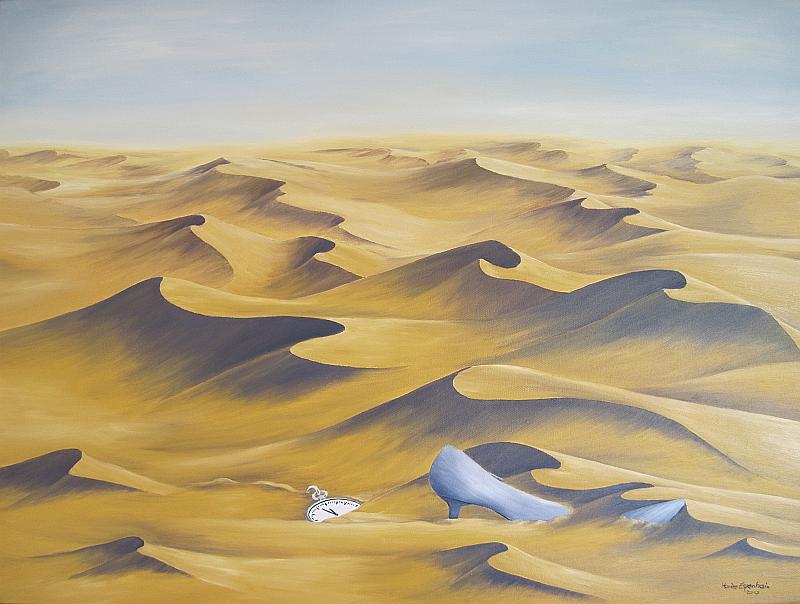 Desert Painting - Verloren - Lost by Haike Espenhain