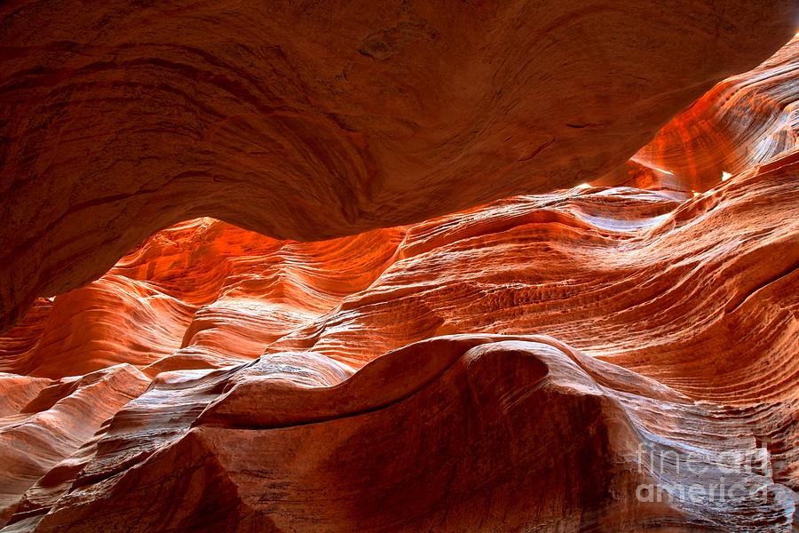 Slot Canyon Photograph - Vermilion Cliffs Abstract by Adam Jewell