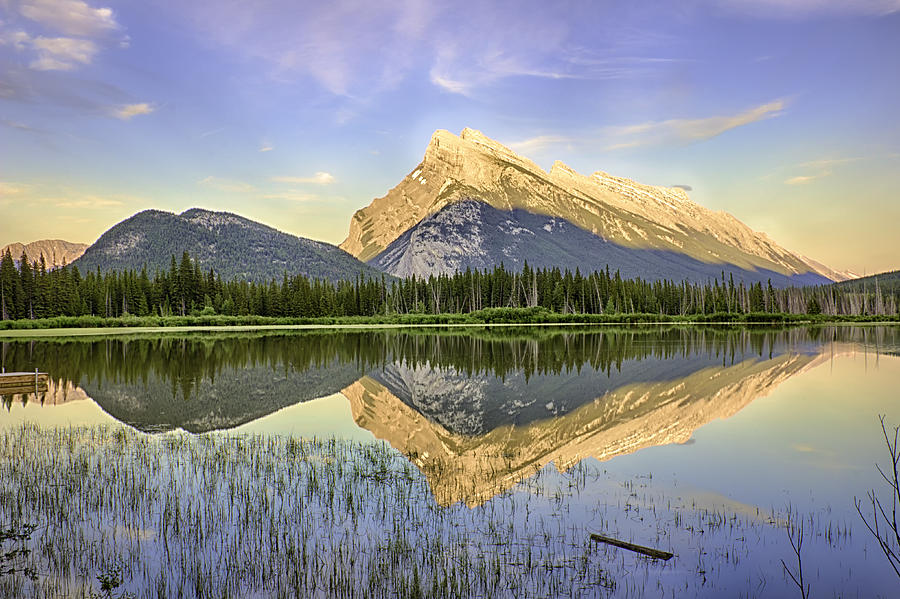 Vermilion Lakes In Banff National Park, Alberta, Canada Photograph by ...