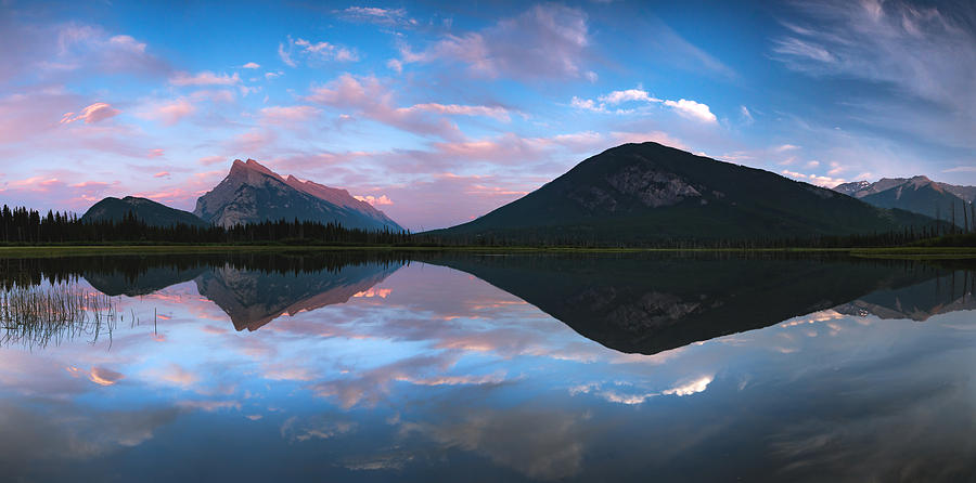 Vermilion Lakes Panorama Photograph