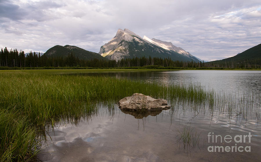Vermillion Lake and Mount Rundle Photograph by Vivian Christopher