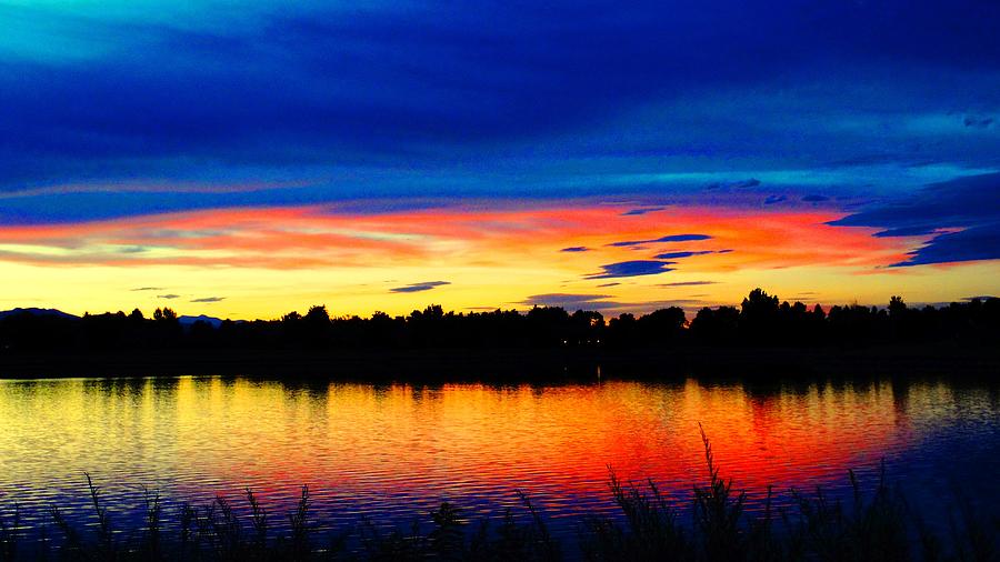 Vermillion Sunset Photograph by Eric Dee