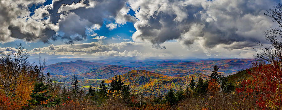 Vermont Autumn from Mt. Ascutney Photograph by Vance Bell