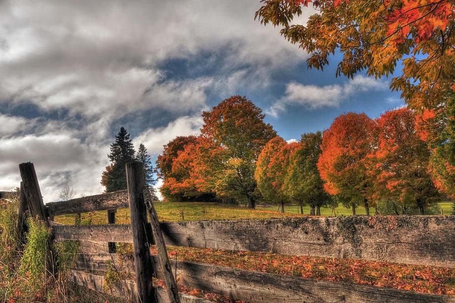 Vermont Autumn Scene Photograph by Joann Vitali