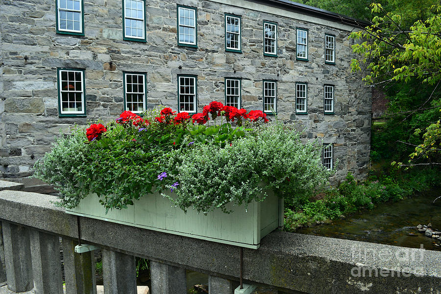 Vermont Bridge Flower Box Photograph by Catherine Sherman