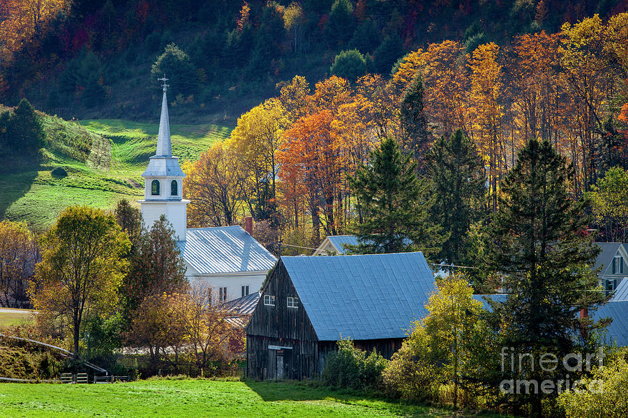 Vermont Church Photograph by Brian Jannsen