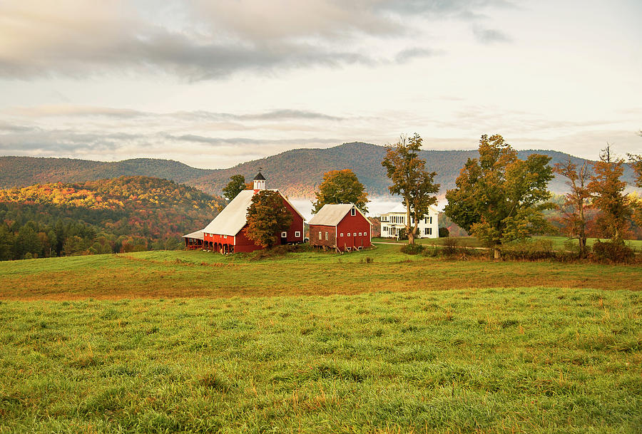 Vermont Farm in Fall Photograph by Gordon Ripley