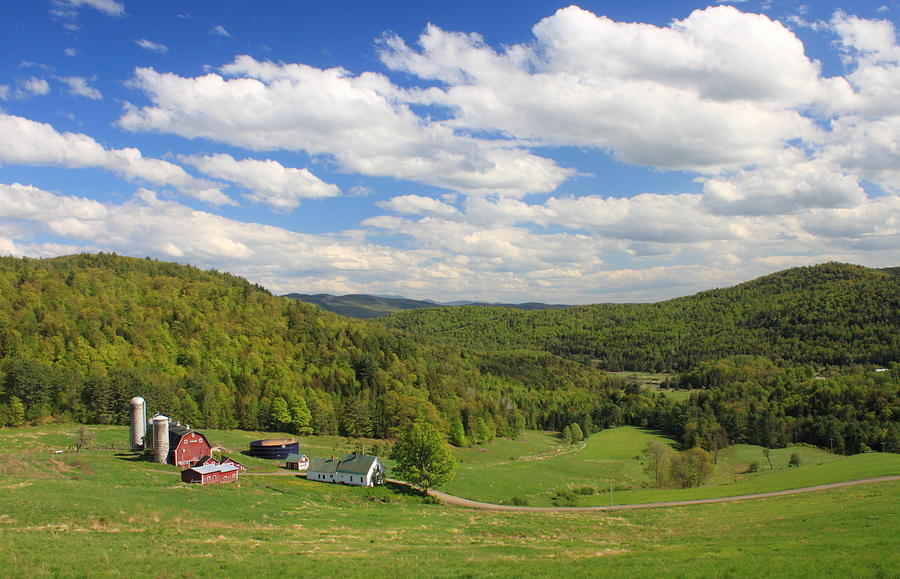 Vermont Farm in the Hollow Photograph by John Burk