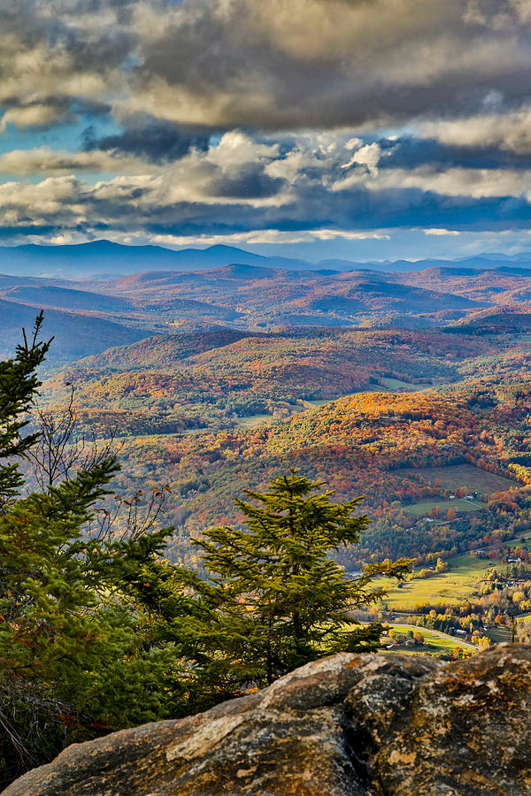 Vermont Foliage from Mt. Ascutney Photograph by Vance Bell