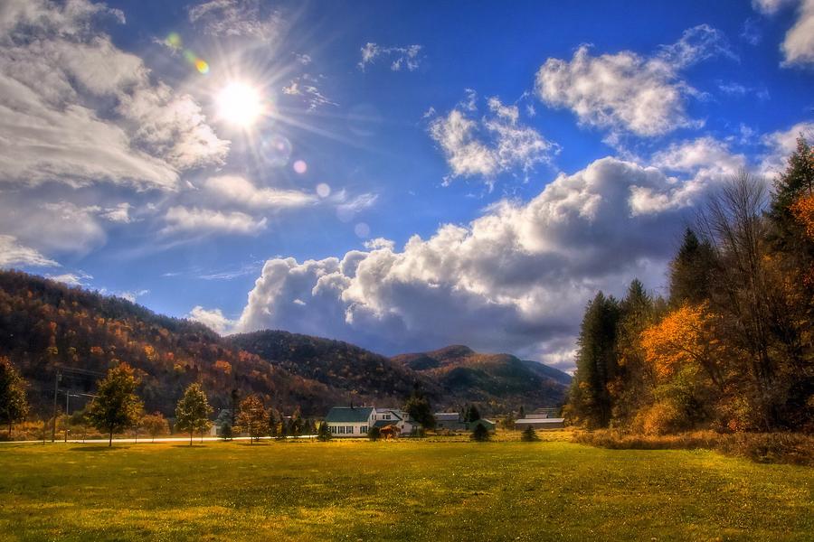 Vermont Green Mountains Autumn Photograph by Joann Vitali