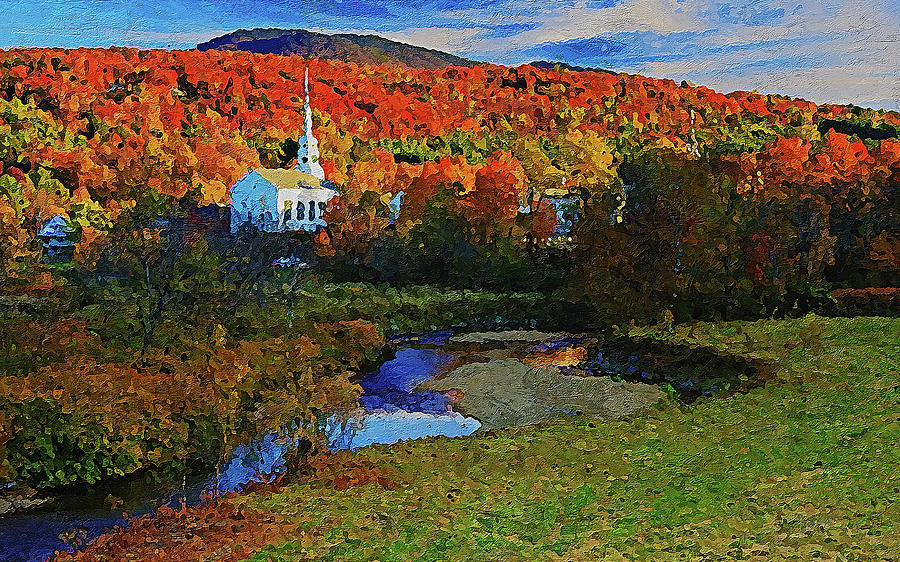 Vermont, Landscape - 01 Painting by AM FineArtPrints