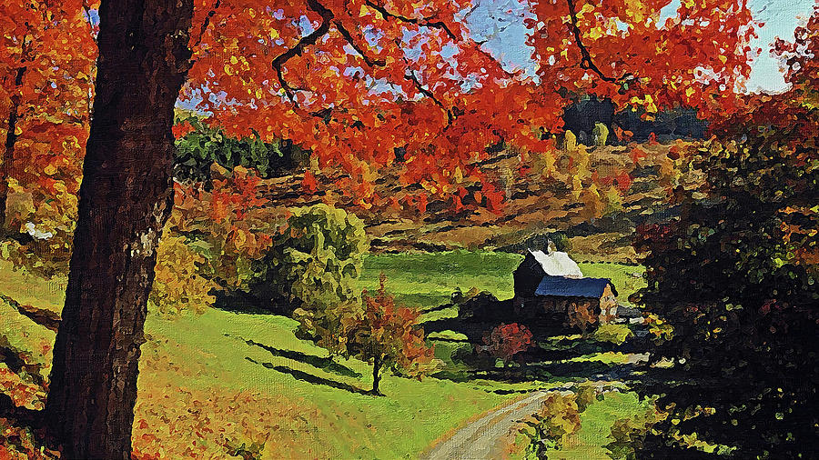 Vermont, Landscape - 02 Painting by AM FineArtPrints