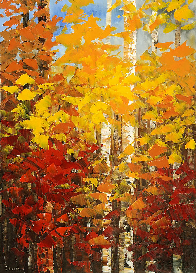 Tree Painting - Vermont Palette by Tatiana Iliina