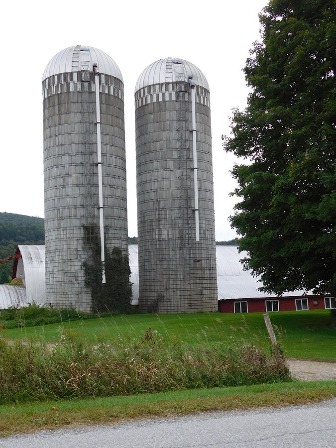 Vermont Silos Photograph by Catherine Gagne