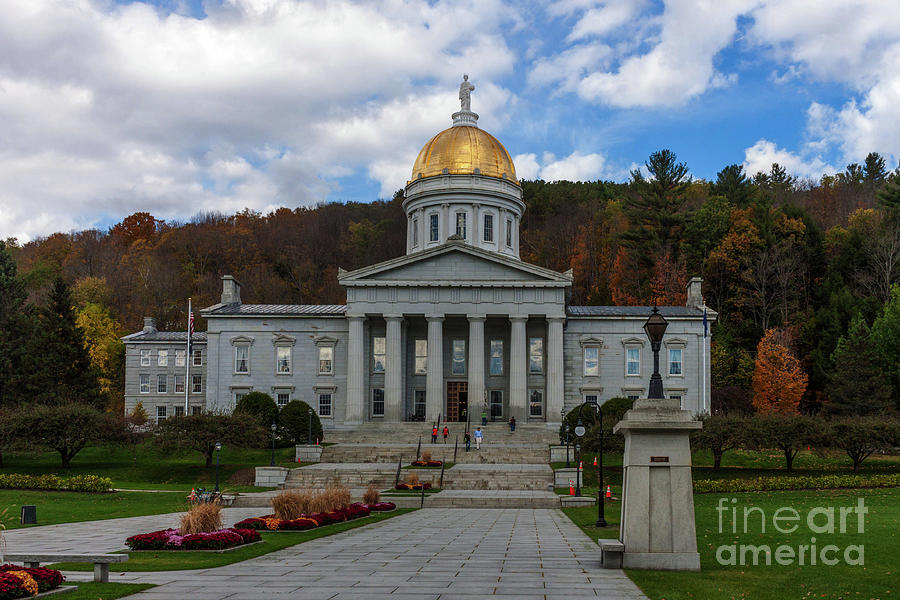 Vermont State House Photograph by Thomas Marchessault