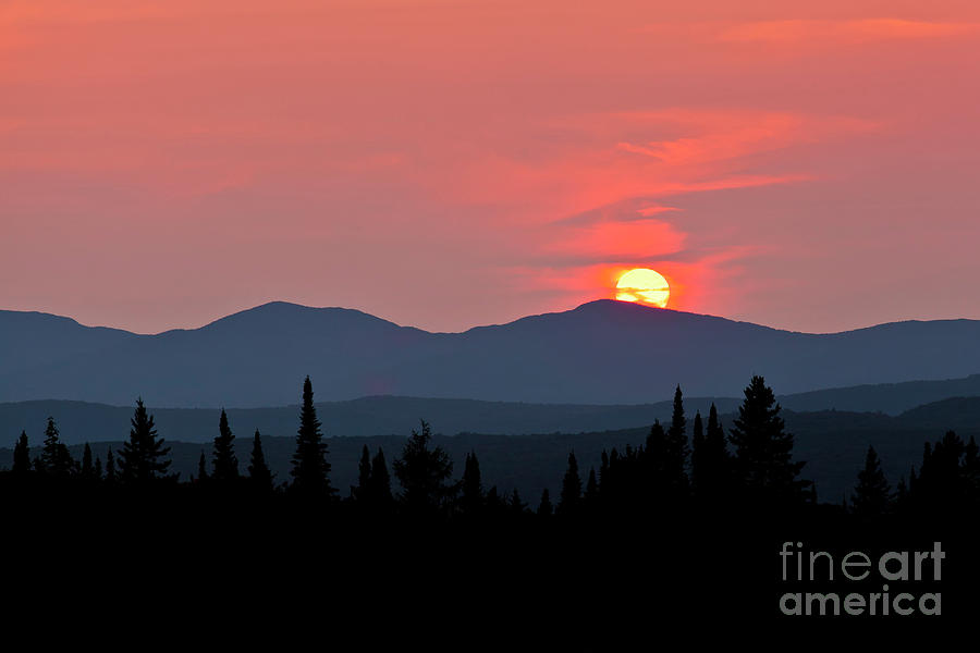 Vermont Summer Sunset Photograph by Alan L Graham