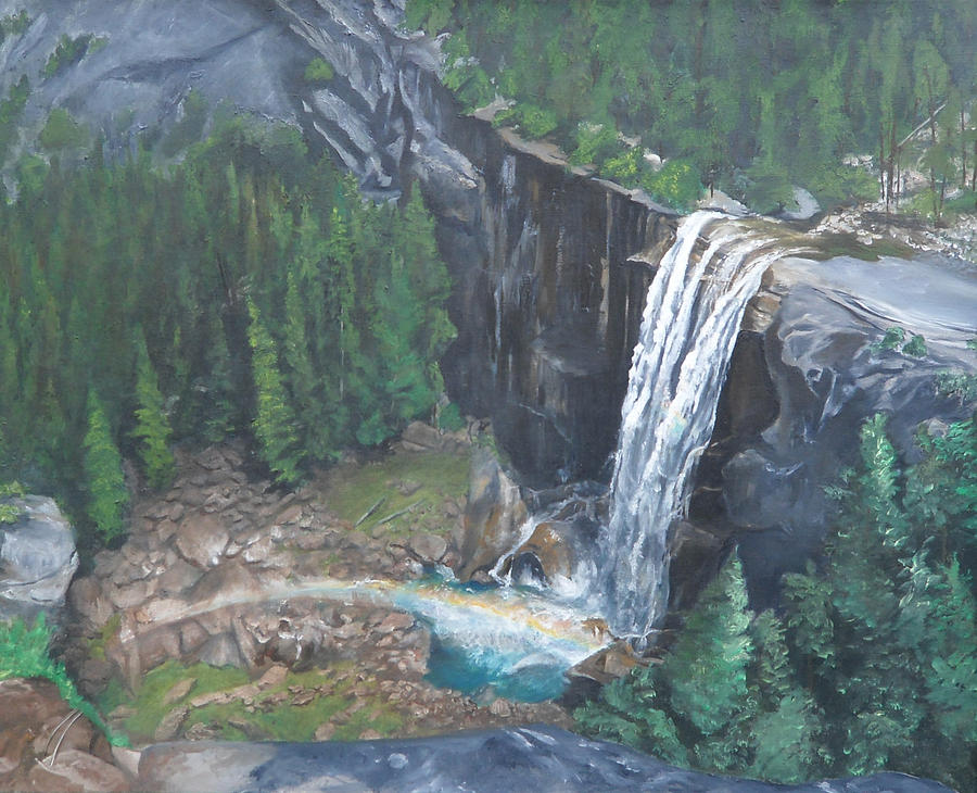 Yosemite Painting - Vernal Fall by Travis Day